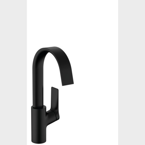 hansgrohe Vivenis 1-grebs hndvaskarmatur 210 med svingtud og lft-op bundventil, mat sort