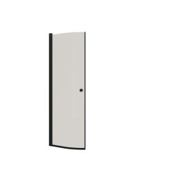 DANSANI Halvrund brused�r H:200*72-74 cm sort/klar 