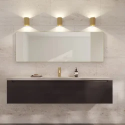 Loevschall Sekvens vglampe med up and down lights i brstet messing