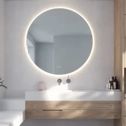 Loevschall Johannesburg rundt spejl med touchpanel og farveskift 100 cm