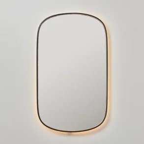 Loevschall Bloom spejl 600x1000 mm Sort
