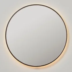 Loevschall Bloom spejl 100 cm, sort