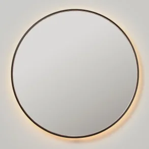 Loevschall Bloom spejl 100 cm, sort