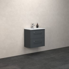 Dansani Mido 61 cm mbelpk. 2 skuffer, gr mat m/ vask Amber Mini