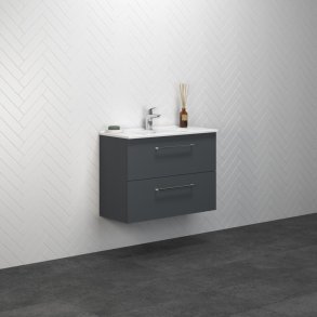 Dansani Mido 81 cm mbelpk. 2 skuffer, gr mat m/ vask Amber Mini