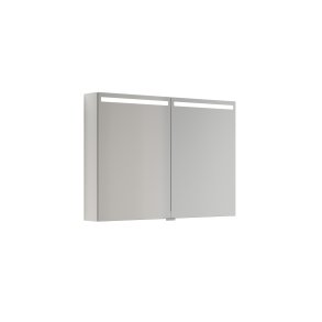 Dansani Mido + Top spejlskab, 100 cm - Hvid blank