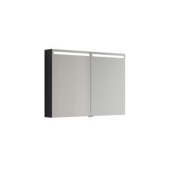 Dansani Mido+ Top spejlskab, 100 cm - Sort struktur