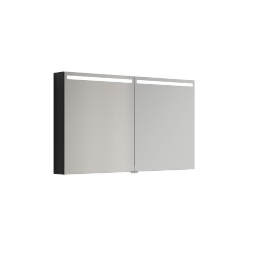 Dansani Spejlskab Top, m/2 lger, 70,4x120 cm - Sort