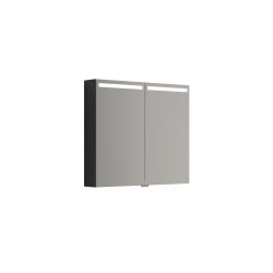 Dansani Mido+Top spejlskab 80 cm - Sort struktur