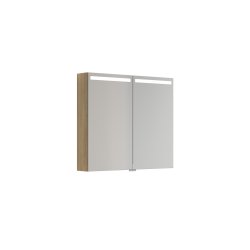 Dansani Mido+ Top spejlskab, 80 cm - Varm eg