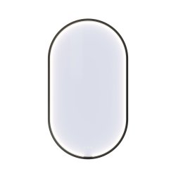 Dansani Moon ovalt spejl med LED-lys 60x105 - Matsort 