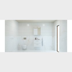 Dansani Mido+ Top spejlskab 60 cm - Hvid blank