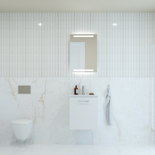 Dansani Mido Spejl 70x50 cm med LED lys