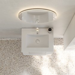 Dansani YOU Corona spejl med integreret LED-lys. 60