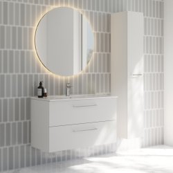 Dansani You Corona spejl med integreret LED-lys 90