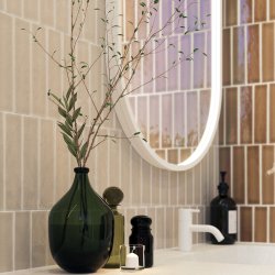 Dansani Moon ovalt spejl med LED-lys. 60x105 - Mathvid 