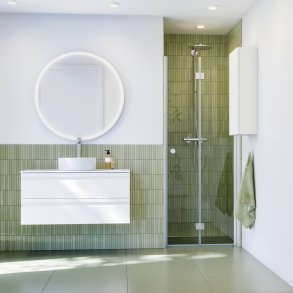 Dansani Moon spejl med LED-lys. 90 - Mathvid 