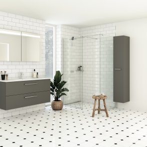 Dansani Mido+ H�jskab 175 cm gr� mat m/1 l�ge
