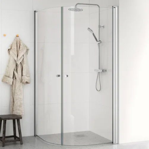 Gustavsberg Round Brused�re halvrunde 80x90 cm