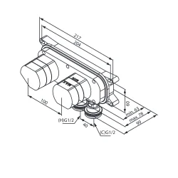 Damixa indvendige dele til Silhouet hndvask armaturer