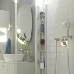 Dansani Match Tower reol med 5 hylder 200x10x10 satin