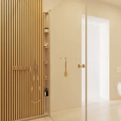 Dansani Match Tower reol med 5 hylder 200x10x10 satin