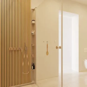 Dansani Match Tower reol med 5 hylder 200x10x10 satin