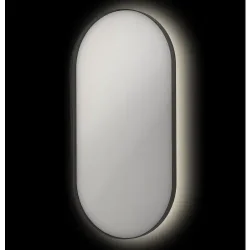 Sanibell INK SP21 ovalt spejl 50x100cm p matsort aluramme