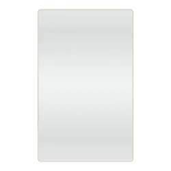 Loevschall Refine spejl med ramme, brstet messing, 75x120 cm