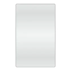 Loevschall Refine spejl med ramme, matsort, 75x120 cm