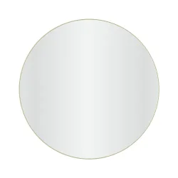 Loevschall Refine spejl med ramme, brstet messing, 80 cm