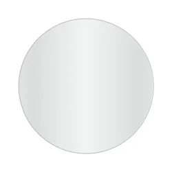 Loevschall Refine spejl med ramme, brstet aluminium, 80 cm