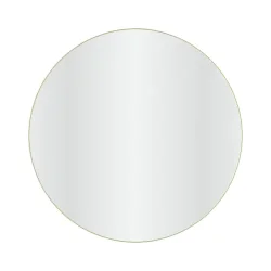 Loevschall Refine spejl med ramme, brstet messing, 100 cm