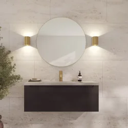 Loevschall Sekvens vglampe med up and down lights i brstet messing