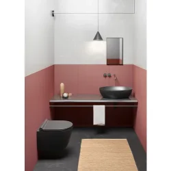 GSI Pura matsort kompakt vgtoilet 46x35cm med swirlflush skyl