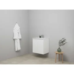 Sanibell Online mbelst m/ 2 lger, 61x46cm - Hvid hjglans