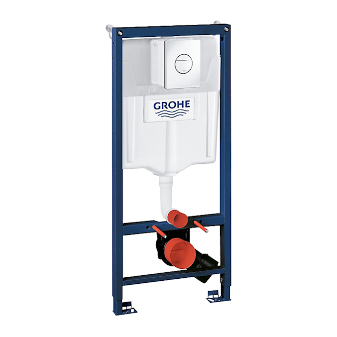 GROHE Rapid SL 3i1 indbygningscisterne 113 cm, inkl. Novo Cosmopolitan betjeningsplade