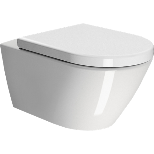 GSI Kube X væghængt toilet 55x35cm med swirlflush og skjult montering