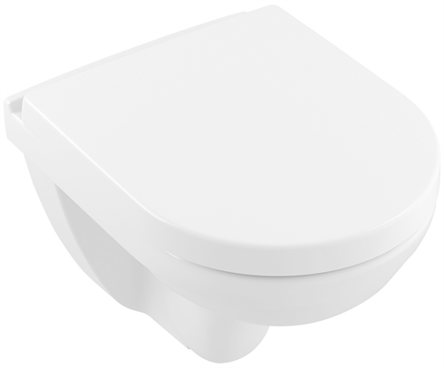 V&B O.Novo væghængt toilet med sæde 360x490mm hvid alpin, CeramicPlus