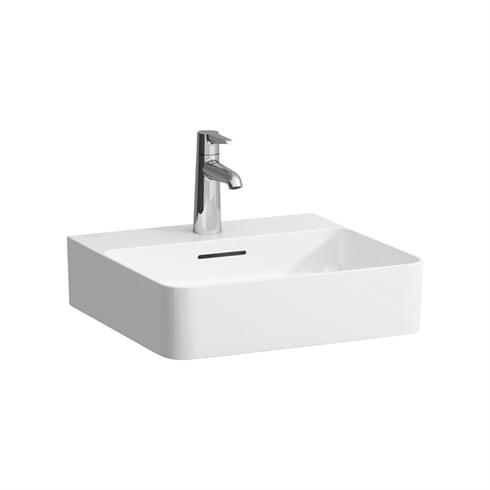 Laufen Val håndvask 450 x 420 mm. Med 1 hanehul & saphir keramik