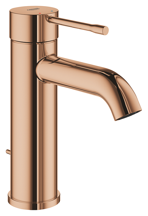 GROHE Essence S-size håndvaskarmatur med bundventil - Kobberinspirerede farve poleret warm sunset