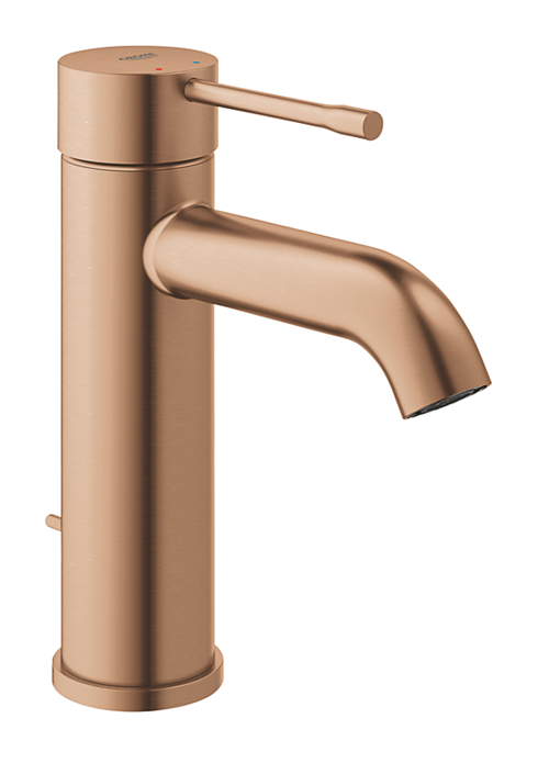 GROHE Essence S-Size håndvaskarmatur med bundventil - kobberinspirerede farve børstet warm sunset