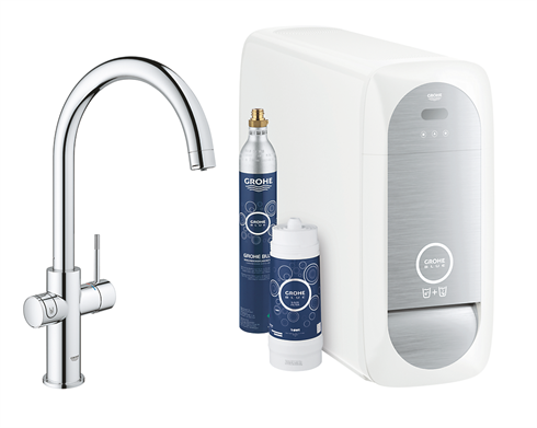 GROHE Blue Home køkkenarmatur med C-tud og Wi-Fi. Krom
