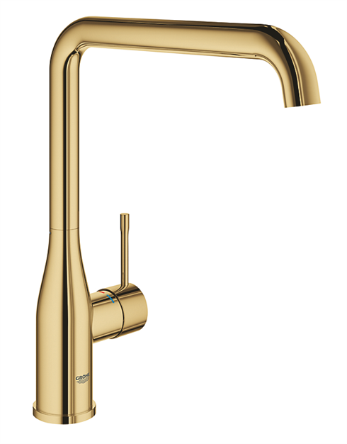 GROHE Essence køkkenarmatur med L-tud. Poleret cool sunrise