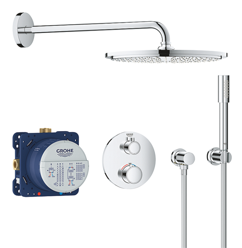 GROHE Grohtherm Rainshower Cosmopolitan 310 brusesystem til indbygning, krom