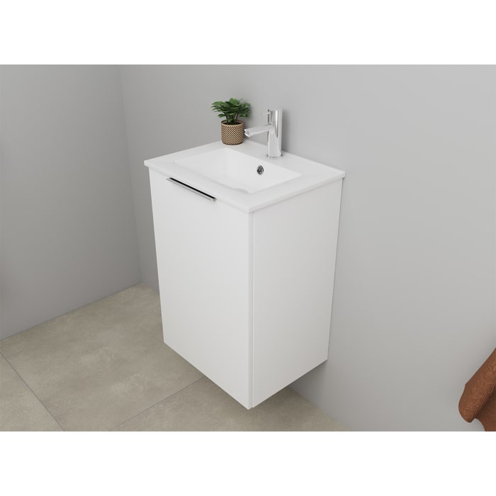 Sanibell Online møbelsæt 46x36cm mathvid med 1 låge
