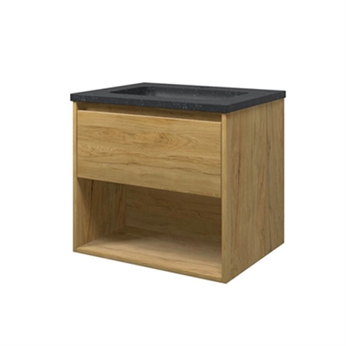 Sanibell Proline møbelsæt 60x46cm ideal eg, 1 skuffe, åben hylde