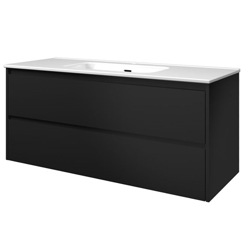 Sanibell Proline møbelsæt 120 x 46 cm, 2 softclose skuffer. Matsort