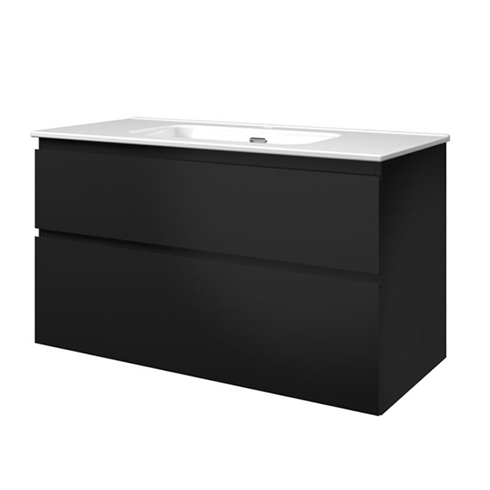 Sanibell Proline møbelsæt 100 x 46 cm, 2 softclose skuffer. Matsort