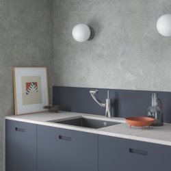 Damixa Arc 1-grebs kkkenarmatur. Krom